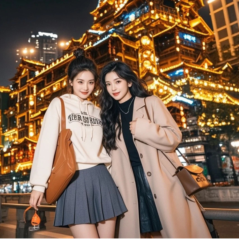 重庆3天2晚专车自由行+住解放碑+动物园长江索道李子坝洪崖洞夜景