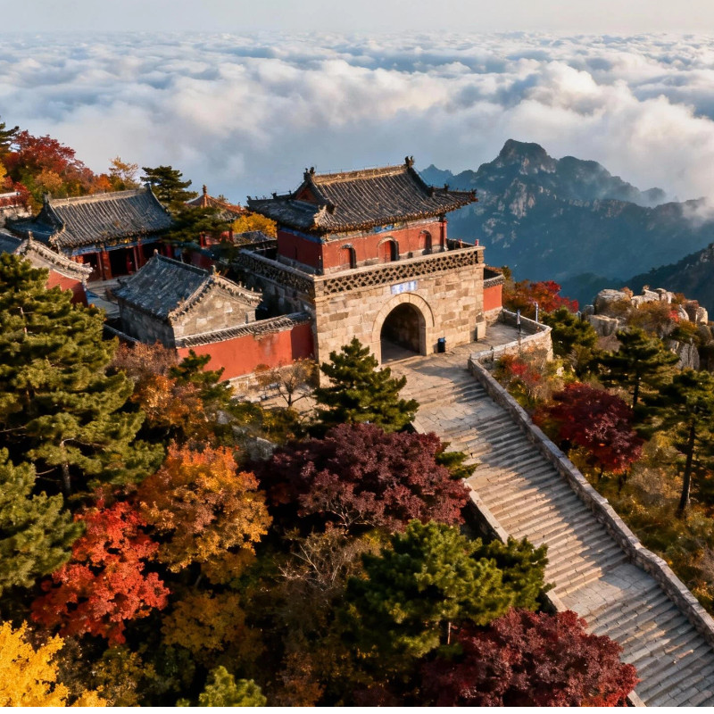 含机票济南泰山5天4晚专车游+趵突泉灵岩寺孔庙孔府孔林+实景演出