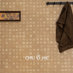 Retro-Style Checkered Tiles for Balcony Entrance, Terracotta-Colored Mosaic Tiles for Coffee Shops, Restaurants, and Guesthouses, Matte Surface Industrial Tiles