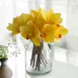 BI cảm nhận thực tế 4 que phim Whelan mô phỏng cà vạt cầm tay Cymbidium bó hoa đặt bàn hoa trang trí hoa giả hoa hồng leo giả giả hạc núi chúa Cây hoa trang trí