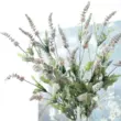 Yuhan 5 đầu đổ xô hoa oải hương trang trí nhà hoa nhân tạo hoa setaria ngoài trời cắm hoa sân vườn hoa nhân tạo hoa giả de bàn thờ chúa Cây hoa trang trí