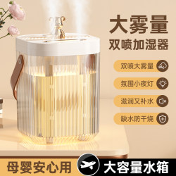 Humidifier for Home Use, Large Mist Volume, Large Capacity, Dual Spray, Silent for Bedroom, Small and Convenient, Desktop Hydration Air Purifier