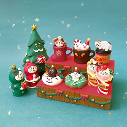 Japanese-Style Cat Christmas Gift Santa Claus Home Goods Zakka Resin Crafts Trendy Figurine Gift