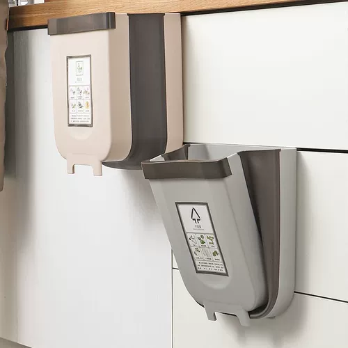 Кухонная мусорная банка складная висящая висящая корпус дверной шкаф.