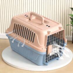 Pet Airline Crate, Cat Transport Box, Portable Car Carrier for Dogs, Cat Cage, Small and Medium-Sized Dog Carrier, Air China Special Carrier