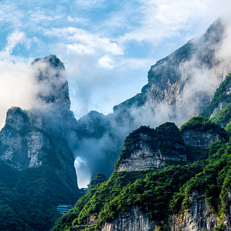 湖南长沙张家界旅游2天1晚纯玩天门山武陵源国家森林公园二日跟团