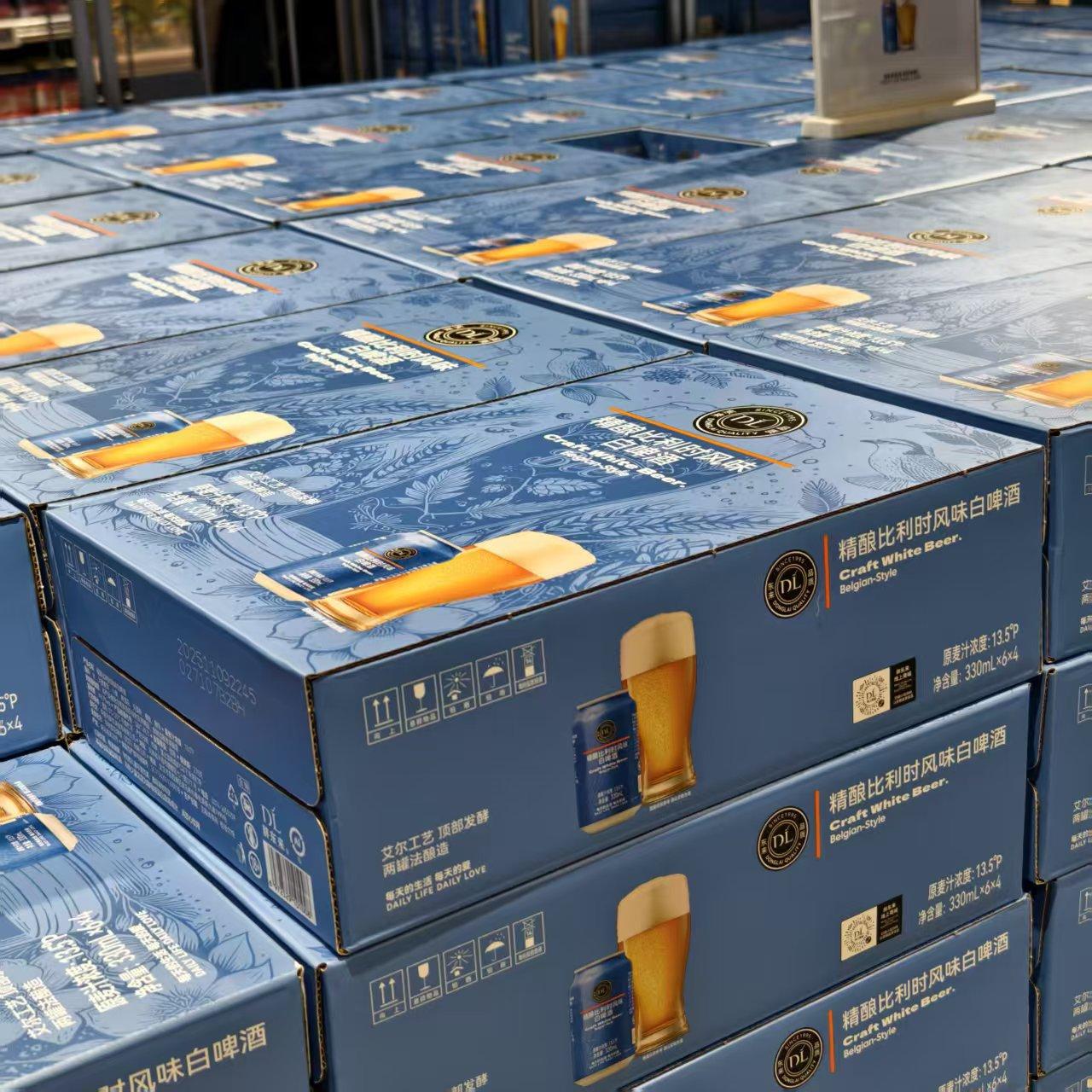 胖东来精酿比利时风味白啤酒330ml*24瓶新款胖东来超市正品代购-淘宝网