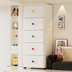 Thickened Drawer-Type Storage Cabinet, Snack Storage Cabinet, Household Clothes Storage Cabinet, Large Capacity, Pull-Out Cart