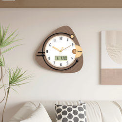 Creative Wall Clock, Simple Modern Wall-Mounted Clock, Restaurant Art Retro Clock, Living Room New Style Swing Clock for Home Use