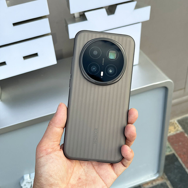 
Suitable for Honor magic8 mobile phone case soft shell corrugated anti-slip light frosted magic8pro arc edge protective case