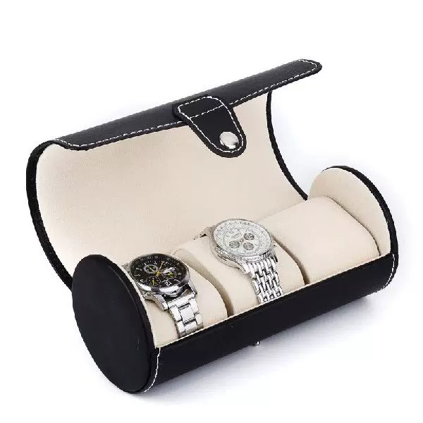 Leather Travel Watch Case Watches Organizer Holder Leather-Taobao