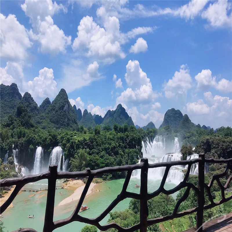 2-8人小团广西旅游德天跨国瀑布跨国瀑布+靖西鹅泉+通灵大峡谷2日
