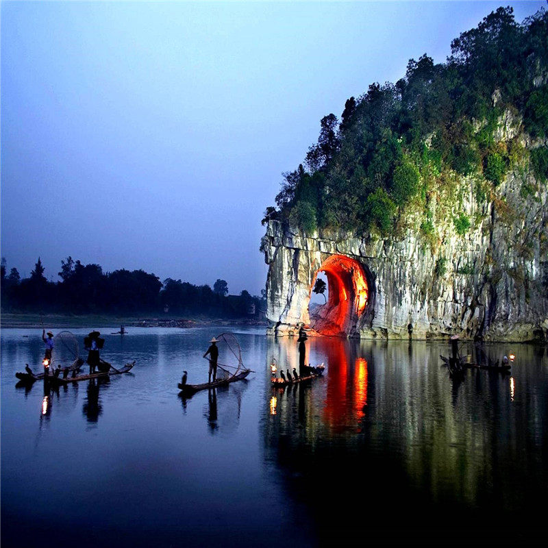 桂林+北海7天6晚连线游漓江竹筏遇龙河兴坪银子岩象山北海涠洲岛