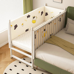 Splicing Bed, Iron Art Children's Bed, Small Bed, Baby Bed, Extra Wide Large Bed, Steel Frame Bed, Single Splicing Bed, Baby Bed