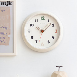 Cream-Style Home Wall Clock for Living Room 2025 New Model Silent Clock Simple Creative Wall-Mounted Clock No-Drill Hanging Clock
