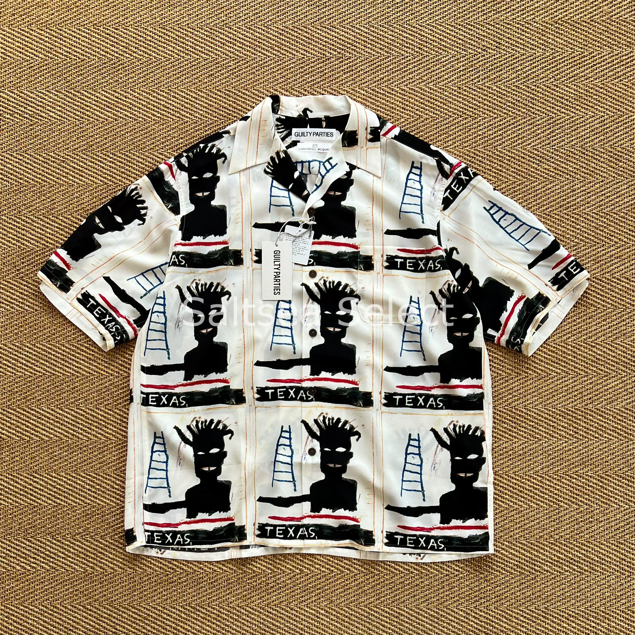 WACKO MARIA JEAN-MICHEL BASQUIAT日本制短袖衬衫23SS-Taobao