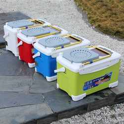 New direct-selling multi-purpose fishing box with four-leg lift and backrest, fishing platform, fishing box, fishing gear and fishing equipment