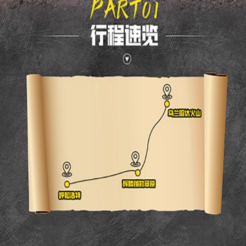 8人小团乌兰察布乌兰哈达火山辉腾锡勒草原一日游呼和浩特旅游团