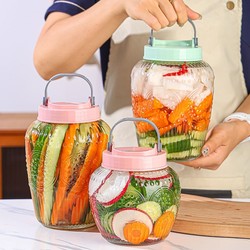 Kimchi jar household glass bottle sealed jar pickled storage jar food grade storage jar pickled jar pickled jar