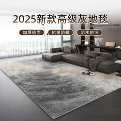 Carpet for Living Room 2025 New Model, Light Luxury, High-End Feel, Gray Bedroom Bedside, Minimalist, Washable and Wipeable, Modern Sofa Rug