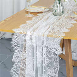 Table flag white lace French romantic style