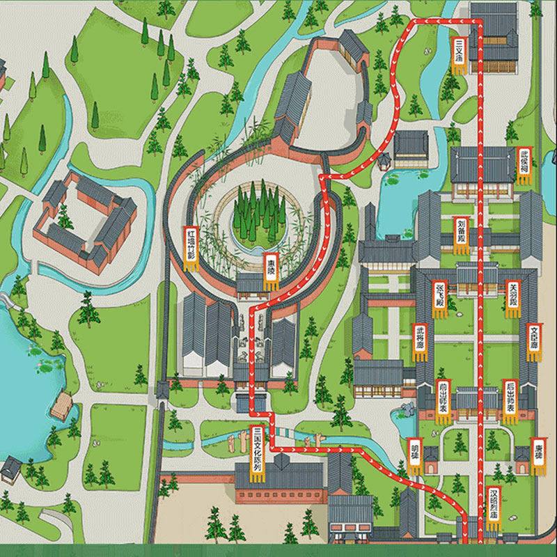 橄榄游 成都武侯祠讲解2H深度人工讲解资深导游讲解研学精品小团