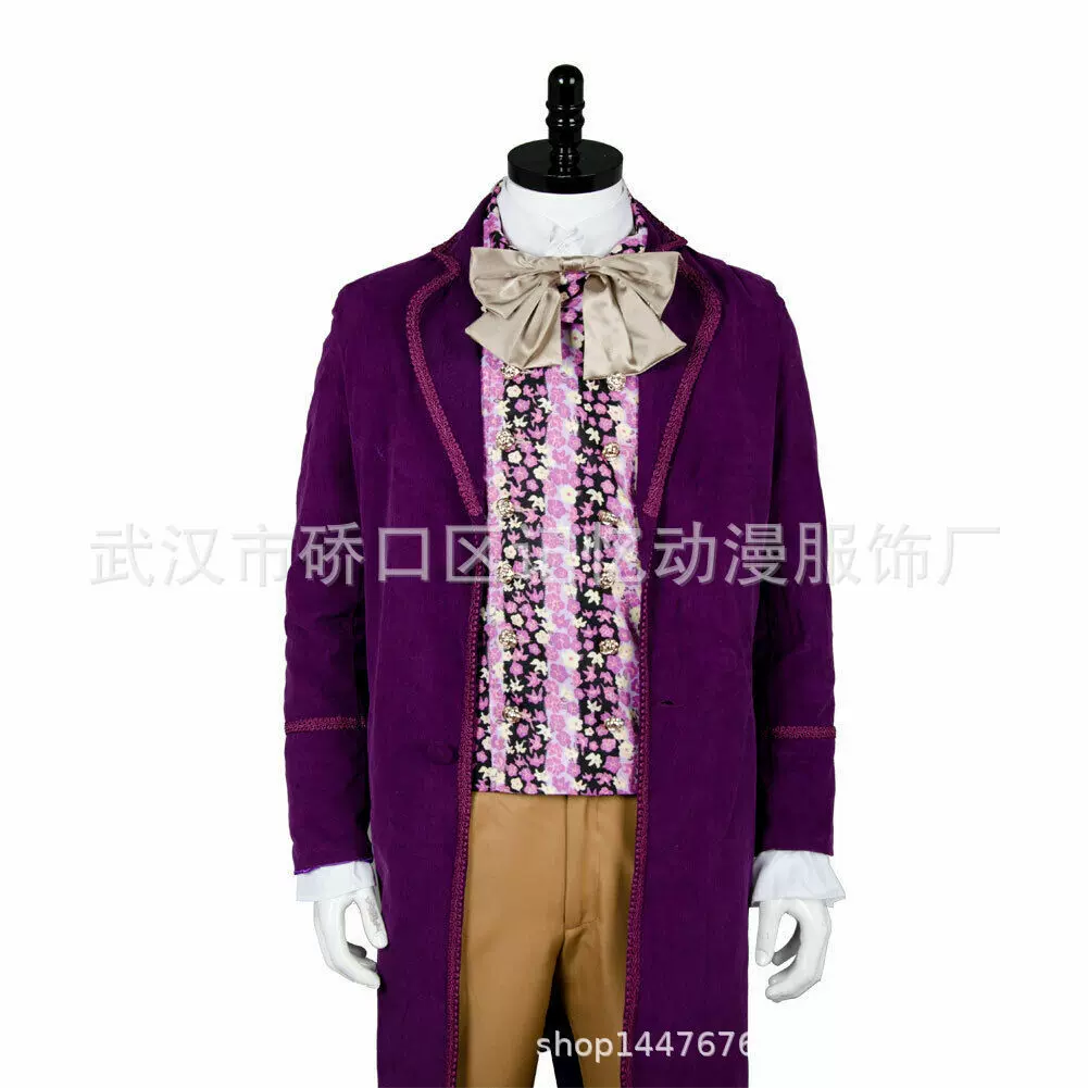 源头工厂威利旺卡和巧克力工厂燕尾服万圣节Cosplay服装套装外套, image size:1001x1001