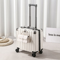 Luggage Suitcase 18inch for Women, Carry-On Size, 2026 New Model, Small, Lightweight, Mini, Airplane Travel, Aluminum Frame, Combination Lock Suitcase