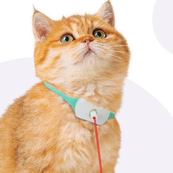 
Pet supplies cat self-heating collar laser collar pet fast charging cat toy dog ​​necklace