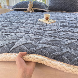 Class a Thickened Taffeta Mattress Pad for Home Bedroom, Milk Velvet Mattress Pad, Winter Single Mattress Pad