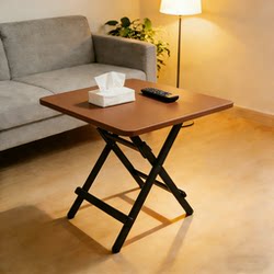 Sofa Coffee Table for Living Room, Small Household Side Table, Foldable Small Table, Portable Bedroom Bedside Storage Rack