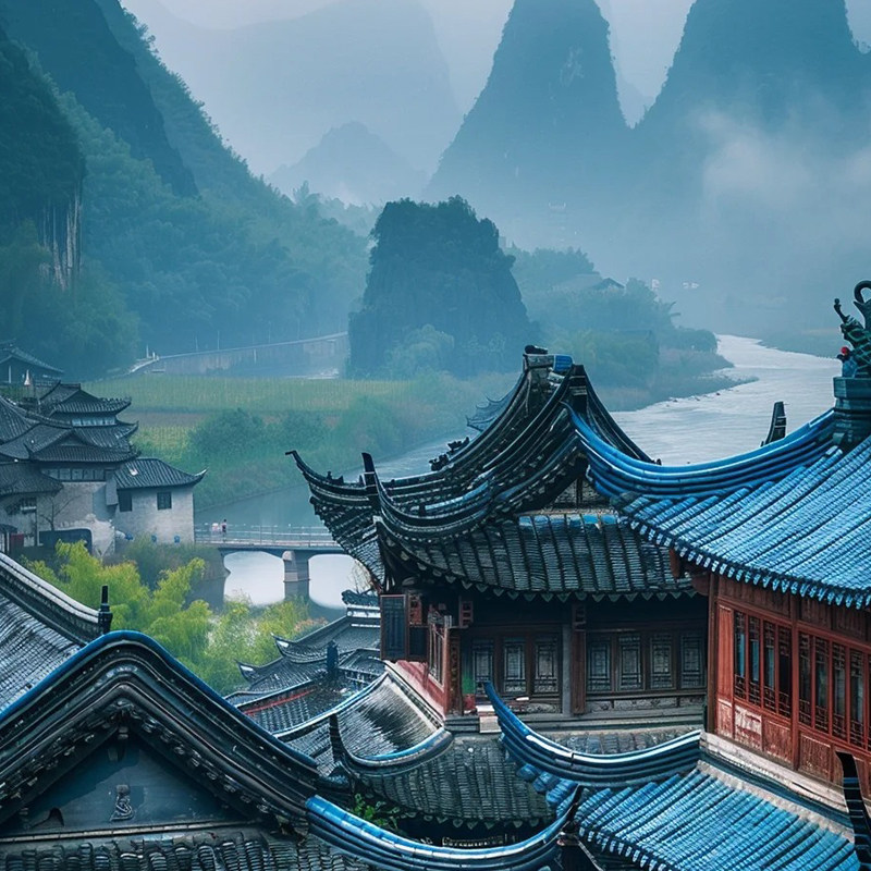 广州出发桂林旅游3天2晚象鼻山兴坪古镇漓江十里画廊纯玩跟团游