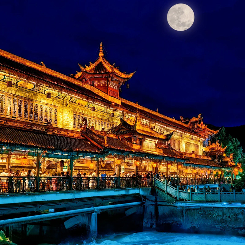 四川成都5天4晚九寨沟三星堆熊猫基地自由行