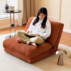 Lazy Sofa Bedroom Tatami Bay Window Folding Chair Single-Person Removable and Washable Japanese-Style Chair with Backrest That Can Be Reclined and Used for Sleeping