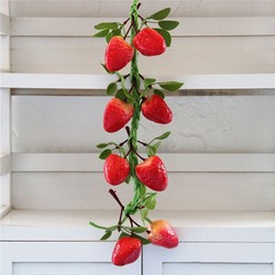 Simulated Vegetable and Fruit Bunches, Apple, Fake Chili Pepper Vines, Fake Vegetable Pendants, Restaurant Model Fruits and Vegetables, Farmhouse Wall Hanging