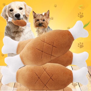
Dog bones, chicken legs, fruits, carrots, pet dogs and cats, plush, sound-resistant, bite-resistant cat toys that cannot be torn apart