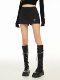 Hot girl black short skirt skirt women summer small person high waist slim A-line hip skirt sports miniskirt