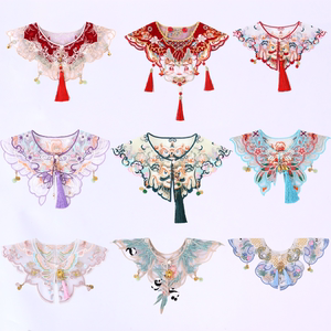 
Pet cloud shoulder cat and dog Chinese style scarf accessories Chinese style bib Chinese style pet scarf Spring Festival New Year