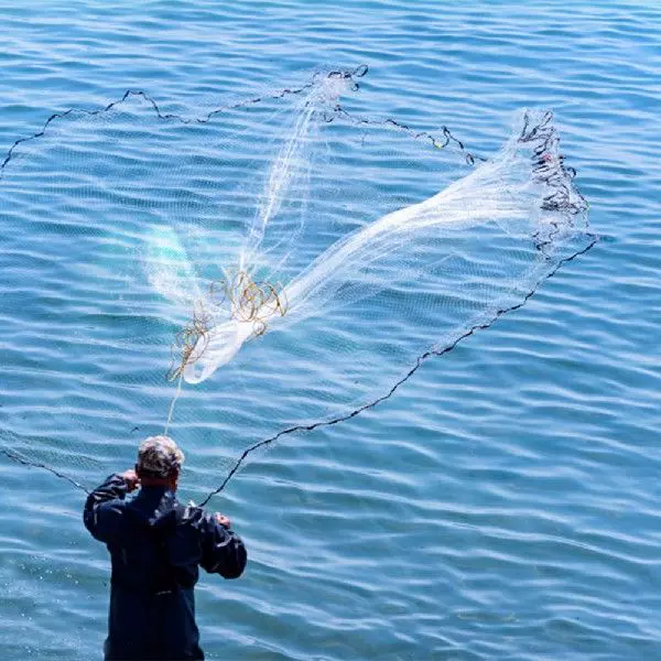 Three Layer Sinker Carp Fishing Net Hand Cast Throw Catch Fishing
