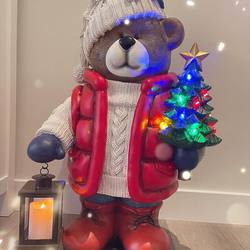 Christmas Tree Floor-Standing Ornament for Living Room, Tv Cabinet, Next to Sofa, Home Decoration, Bear, Christmas, Opening, Housewarming Gift