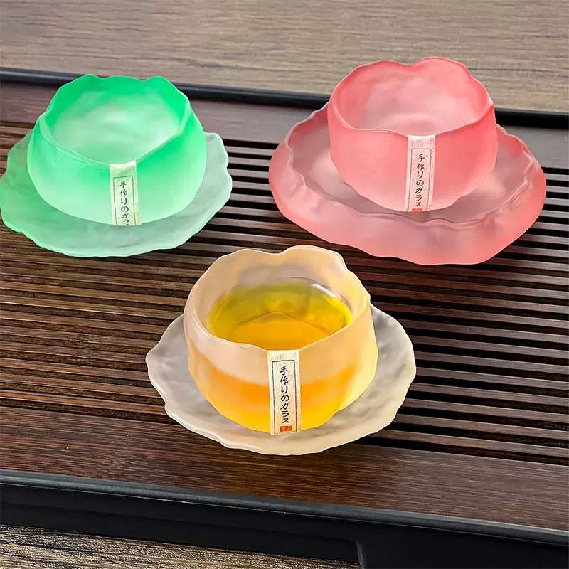 福袋 売れ残り 古法琉璃杯日式单杯小茶杯主人杯功夫茶具茶器小 コーヒー・ティー用品
