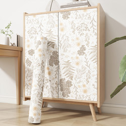 French Retro Cabinet Stickers Furniture Renovation Wardrobe Door Transformation Cover-Up Stickers Self-Adhesive Waterproof and Moisture-Proof Wallpaper