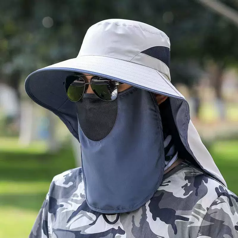 Sunshade Hat Men's Summer Straw Hat Outdoor Sun Protection F-Taobao