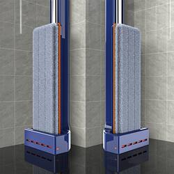 New Hands-Free Mop, Lazy Mop, Household Flat Mop, Dual-Use for Dry and Wet, Absorbent Mop, One-Sweep Clean