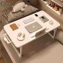 Dormitory Bed Essentials: Multifunctional Foldable Bed Table, Dormitory Cartoon Study Computer Desk