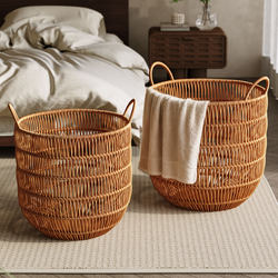 Ins-Style High-Appearance Laundry Basket for Home Bathroom, Waterproof, Large Capacity Dirty Clothes Bin, Dirty Clothes Storage Basket, Laundry Basket