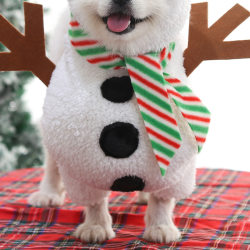 New Autumn and Winter Funny Dog Pet Supplies Christmas Cat Costumes Snowman Transformation Clothes Dog Clothes Cat Clothing