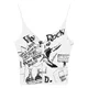 Pure niche wears gray letter suspender top in summer slim strap short inner vest for women
