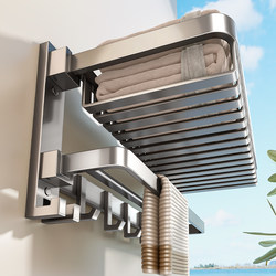 Baihan Towel Rack, No-Drill Bathroom Towel Rack, Bathroom Storage Rack, Towel Hanging Rack, Toilet Towel Placement Rack