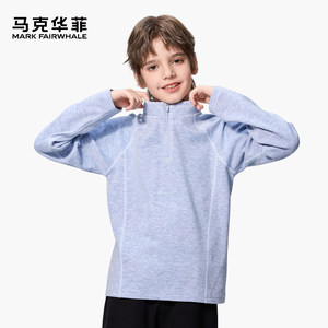 
Mark Huafei boys long-sleeved T-shirt 2026 new big children's tops children's 7A antibacterial half turtleneck bottoming shirt FW